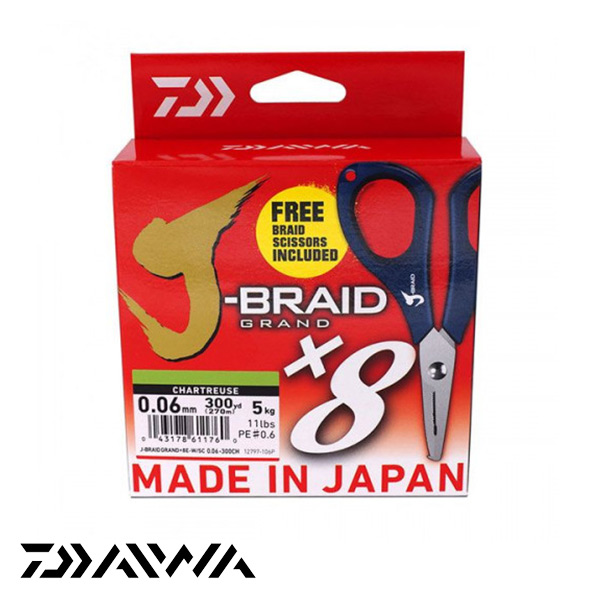 Daiwa J-Braid Grand X8 0.10mm 135m CH (12797-010P) - Ribolovački pribor
