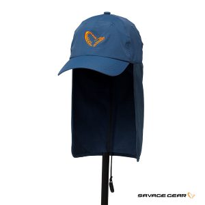 Kačket Savage Gear sa UV zaštitom za vrat Blue