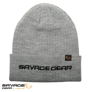 Kapa zimska Savage Gear Fold-Up Beanie Grey Melange