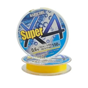 Hardcore Super X4 Hi-Vis Yellow 150m