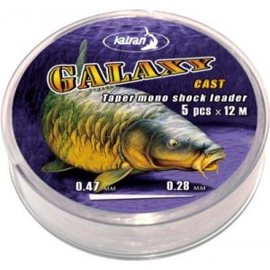 Najlon Katran Mono Leader Galaxy Cast 0.26-0.47mm 5x12m